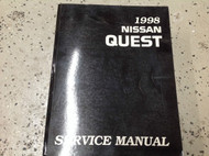 1998 Nissan Quest Service Repair Shop Workshop Manual Factory OEM 