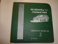1998 Subaru Forester Service Repair Shop Manual VOL 2 WATER DAMAGED FACTORY OEM