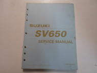 1998 Suzuki SV650 Service Repair Manual LOOSE LEAF STAINED FACTORY OEM BOOK 98