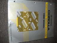 1998 Toyota Corolla Electrical Wiring Diagram Service Shop Repair Manual EWD x