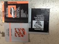 1998 Toyota Tercel Service Shop Repair Manual Set FACTORY W EWD & Transaxle