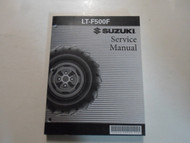 1999 00 01 2002 Suzuki LT-F500F Service Manual FADING MINOR DAMAGE 2ND EDITION