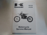 1999 2000 2001 2002 Kawasaki KX125 KX250 Service Repair Shop Manual NEW 