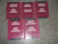2003 Jeep Grand Cherokee Service Repair Shop Workshop Manual SET OEM Factory