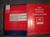1991 Chevrolet CAPRICE Service Shop Repair Manual SET W PRODUCT BULLETINS