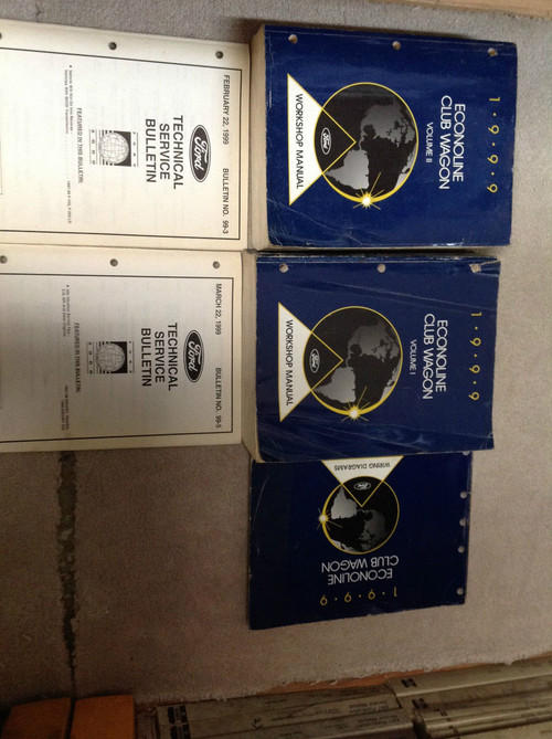 1999 Ford Econoline Club Wagon Service Shop Repair Manual