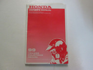 1999 Honda TRX250 FOURTRAX RECON Owners Manual OEM FACTORY Book Used 99
