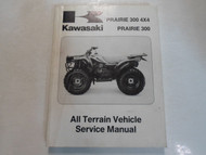 1999 Kawasaki Prairie 300 4x4 Prairie 300 ATV Service Manual Supplement NEW 