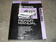1999 TOYOTA AVALON Service Repair Shop Workshop Manual Factory OEM Book 1999