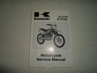 2008 Kawasaki KLX140 KLX140L Motorcycle Service Repair Shop Manual FACTORY OEM