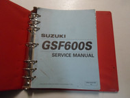 2000 2002 Suzuki GSF600S SY Service Repair Manual STAINED FACTORY OEM DEALERSHIP
