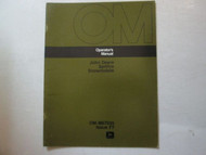 John Deere Spitfire Snowmobile Operator's Manual OM-M67035 Issue F7 OM DEERE OEM