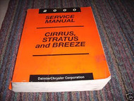 2000 Chrysler Cirrus Dodge Stratus Plymouth Breeze Repair Shop Service Manual  