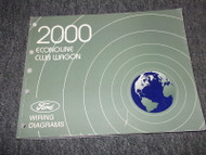 2000 Ford ECONOLINE VAN Wiring Electrical Diagram Service Shop Repair Manual EWD