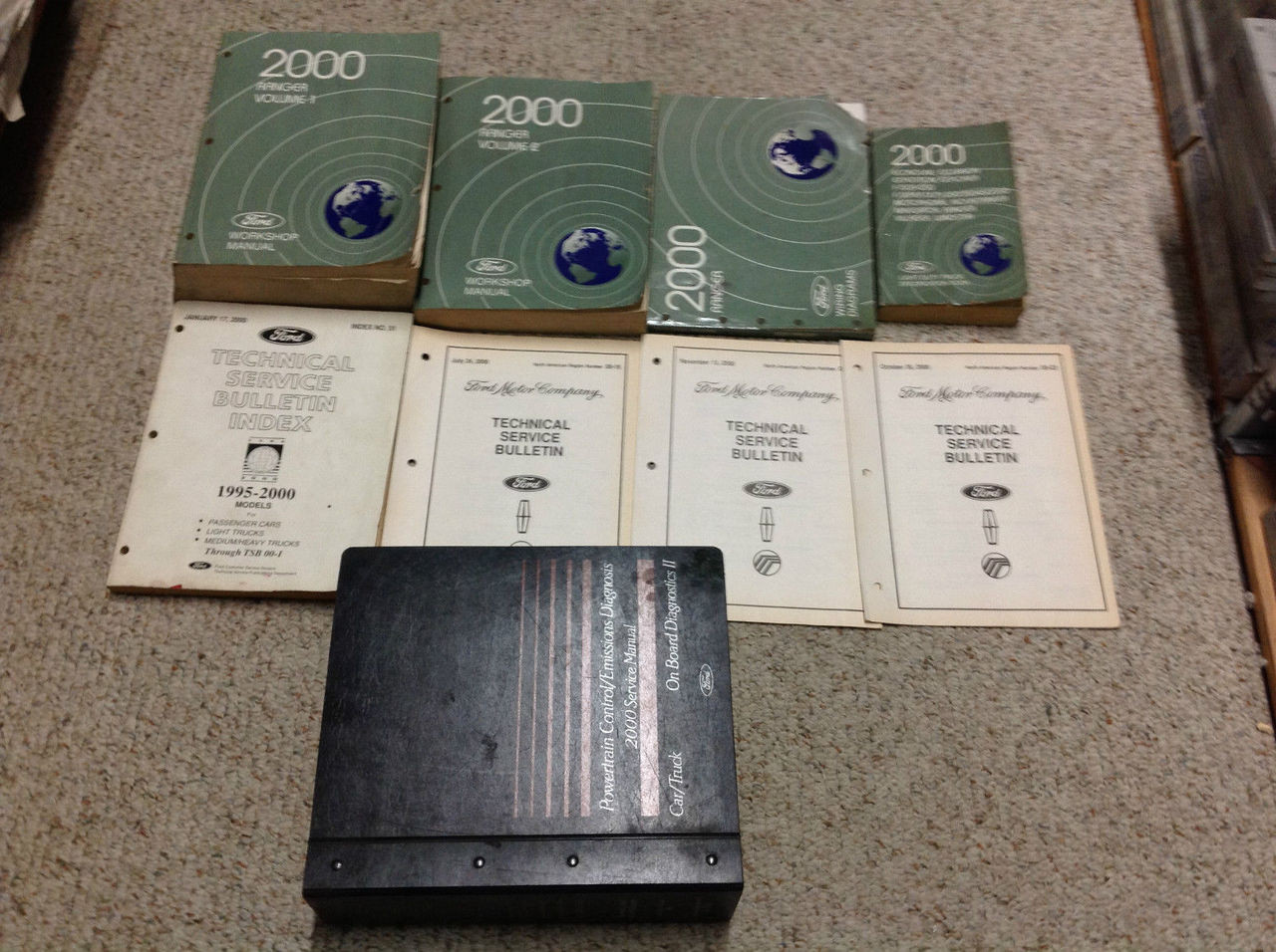 2000 Ford Ranger Truck Service Shop Repair Manual Set W