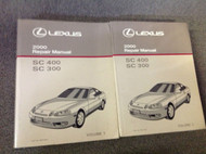 2000 LEXUS SC400 SC300 SC 400 SC 300 Service Repair Shop Workshop Manual Set 