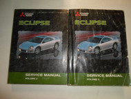 2000 MITSUBISHI ECLIPSE Service Repair Shop Manual 2 VOLUME SET WATER DAMAGED 00