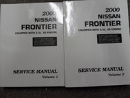 2000 Nissan Frontier 3.3 VG Service Shop Repair Workshop Manual Set BRAND NEW