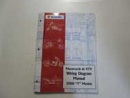 2000 Suzuki Motorcycle & ATV Wiring Diagram Manual Y Models FACTORY OEM BOOK 00