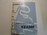 2000 Yamaha YZ426F Owners Service Repair Shop Manual WORN FACTORY OEM BOOK 00 x