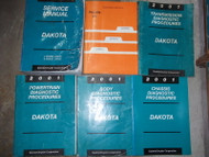 2001 DODGE DAKOTA TRUCK Service Repair Shop Manual Set OEM W RECALLS & DIAGNOS