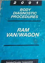 2001 DODGE RAM VAN WAGON Body Diagnostic Procedures Shop Repair Manual OEM 