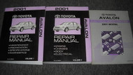 2001 Toyota Avalon Service Repair Shop Workshop Manual Set OEM W EWD BOOKS