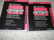 2001 Toyota TUNDRA TRUCK Service Shop Repair Workshop Manual Set FACTORY 