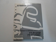 2001 Yamaha TTR125M TTR125MC Owners Service Repair Manual FACTORY 01 NEW