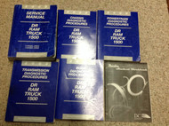 2002 DODGE RAM TRUCK 1500 Shop Service Manual Set W Diagnostics & Training Book