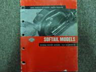 2002 Harley Davidson Softail Models Parts Catalog Manual FACTORY OEM 02 X NEW