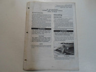 2002 Kawasaki Jet Ski Model JH1200-B1 Assembly & Preparation Manual STAINED OEM 