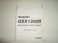 2002 Suzuki GSX1300R Supplementary Service Manual STAINED FACTORY OEM BOOK 02