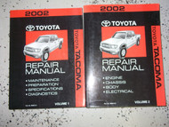 2002 Toyota TACOMA TRUCK Service Shop Repair Workshop Manual Set OEM FACTORY 