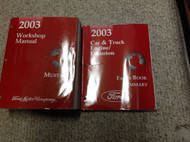 2003 Ford Mustang Gt Cobra Mach Service Shop Repair Manual Set W Facts Book x