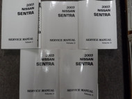 2003 Nissan Sentra Service Repair Shop Workshop Manual SET FACTORY NEW
