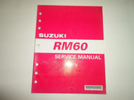 2003 SUZUKI RM 60 RM60 RM60K3 Service Shop Repair Manual # 995002024001E BOOK 03