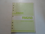 2003 Suzuki RM250 Owners Service Manual FACTORY OEM BOOK x