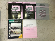 2003 Toyota SIENNA VAN Service Shop Repair Manual Set OEM W EWD & Collision Bk