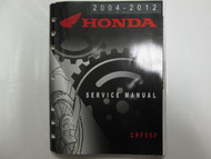 2004 2005 2006 2007 2008 2009 2010 2011 2012 HONDA CRF50F Service Shop Manual 