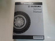2004 2005 2006 Suzuki AN400/S Service Repair Shop Workshop Manual FACTORY NEW