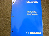 2004 Mazda6 Electrical Wiring Diagram Troubleshooting Manual EWD EVTM New OEM 
