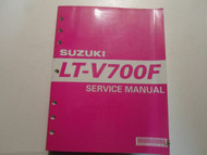2004 Suzuki LT V700F Service Manual LT-V700FK4 SPINE DAMAGE FACTORY OEM BOOK 04