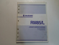 2004 Suzuki RM85/L RM Owners Service Manual STAINED WORN 9901102B7903A FACTORY 