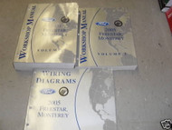 2005 Mercury Monterey & Ford Freestar Service Shop Repair Manual Set W Wiring 