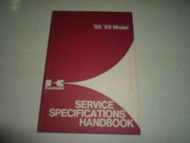 1988 1989 Kawasaki Service Specifications Handbook Manual FACTORY OEM BOOK 88 89