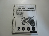 2005 Suzuki New Model Technical Update Seminar Manual FACTORY OEM 05 MINOR STAIN