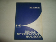 1989 1990 Kawasaki Service Specifications Handbook Manual FACTORY OEM BOOK 89 90