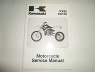 2006 2007 2008 Kawasaki KX85 KX100 Motorcycle Service Repair Shop Manual NEW