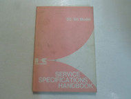 1985 1986 Kawasaki Service Specifications Handbook Manual STAINED FACTORY OEM
